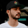 Vintage Lion Silhouette In Red, Gold, And Greens Trucker Cap - Image 2